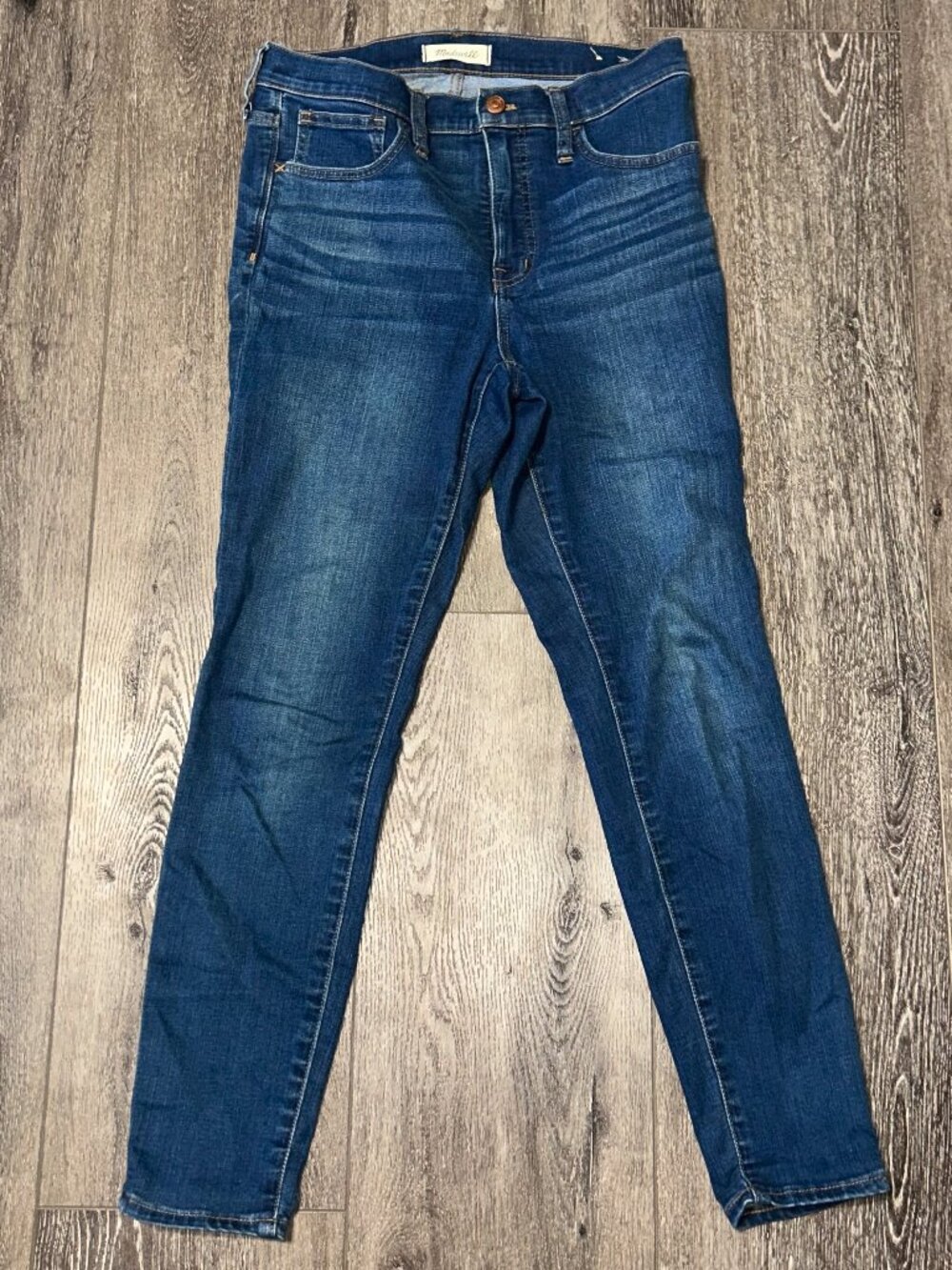 Madewell Jeans Womens 28 Blue Roadtripper Skinny Denim Cotton Stretch